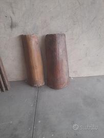 Coppi tegole in terracotta antichi 