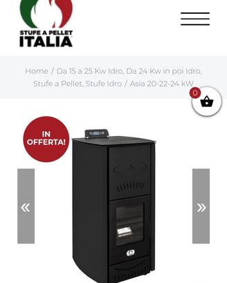  Idrostufa a pellet 24 kw NUOVA