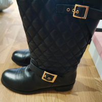 Stivale pelle nera Carlo Pazolini originale