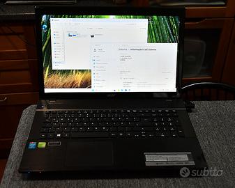 notebook pc portatile Acer Nitro 17 i7 750M
