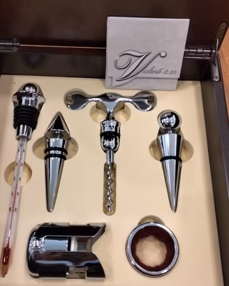 set degustazione vino