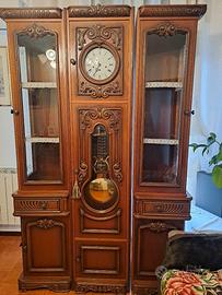 Orologio a pendolo con 2 mobiletti componibili 