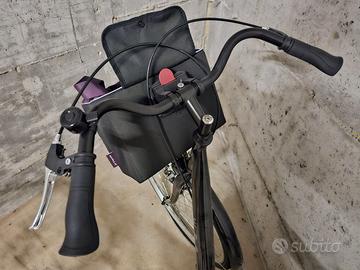 bici da città WEG telaio basso 28" nera monoveloci