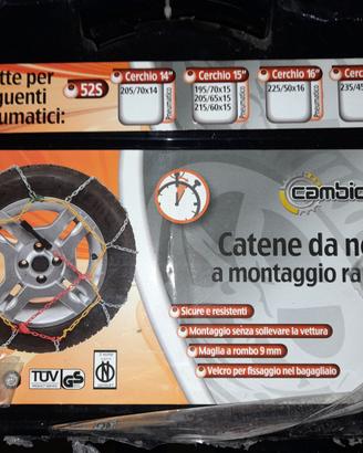 auto: catene invernali nuove  per auto