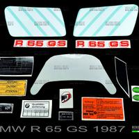 Kit adesivi BMW R 65 GS anno 1987 - c. rosso 