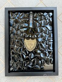 Quadro con bottiglia rotta Dom Perignon Vintage