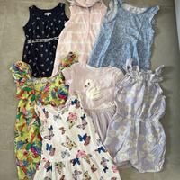 Lotto abbigliamento estivo bambina 6/7 anni