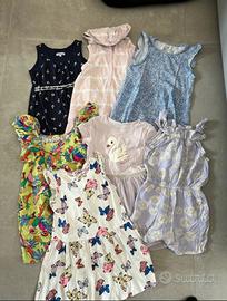 Lotto abbigliamento estivo bambina 6/7 anni