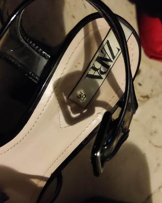 scarpe zara ecc n 39 e le ciabatte nere nuove 38