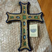 Croce La Pinturicchio decorato in oro zecchino 