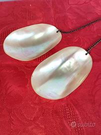 Coppia cucchiai in madreperla