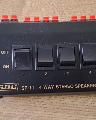Commutatore audio per collegare 4 casse GBC SP-11