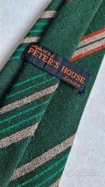 Cravatte vintage tessuto Peter's House London e...