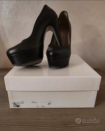 décolleté nera pelle