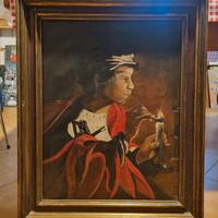 quadro ad olio olandese dell'800