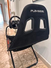 Postazione Playseat + volante Logitech 920