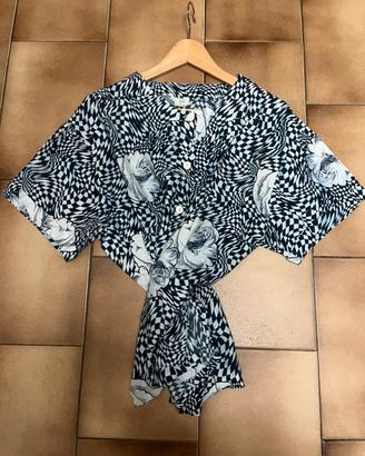 Blusa Vintage maniche corte