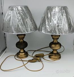 LAMPADA DA TAVOLO COPPIA OTTONE