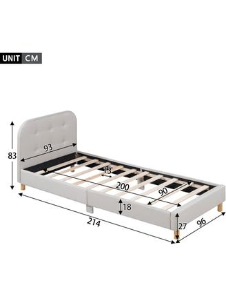 struttura giro letto singolo
