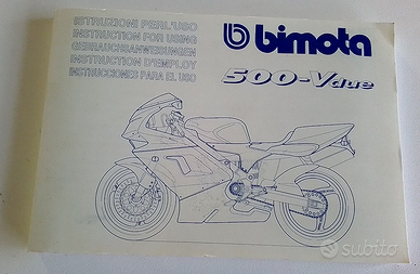 Manuale istruzioni per l'uso Bimota 500 Vdue