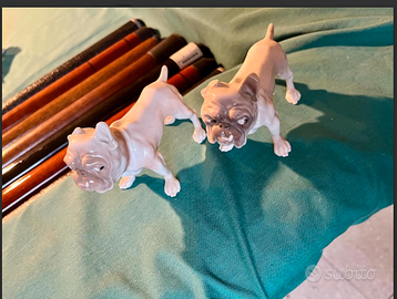 RARITA:BING&GRONDALnr2STATUINEbulldogPORCELLANA'30