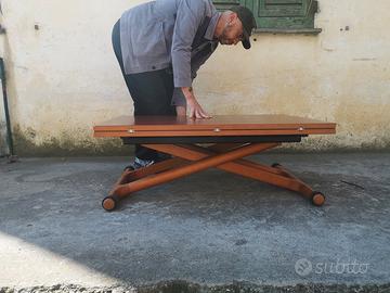 tavolo o tavolino SALVASPAZIO apribile alzabile