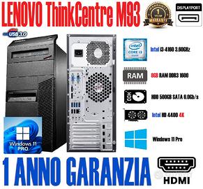 PC i3 4160 8GB RAM HDD 500GB HDMI Win 11 Pro