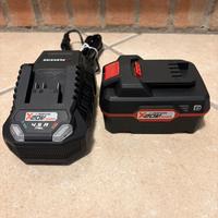 Batteria Parkside 20V 4ah + caricabatterie 4.5ah