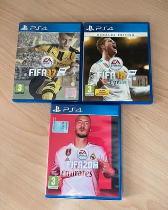 Fifa 17, Fifa 18, Fifa 20 PS4