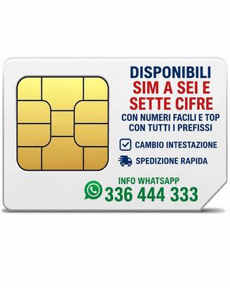 Sim telefoniche