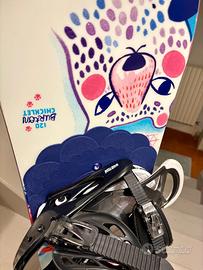 Tavola Snowboard + Attacchi BURTON Chicklet 120cm