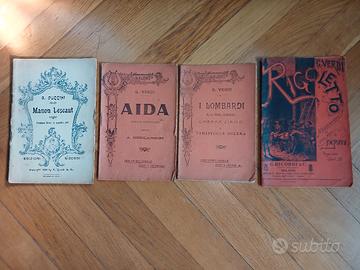 4 Libretti lirica storici Ricordi e Madella