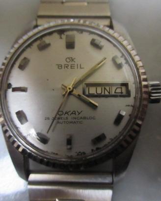 Orologio automatico BREIL OKAY anni 70