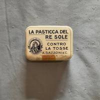 Scatola in latta, la pasticca del Re Sole,anni ‘50