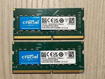 Crucial DDR4-SODIM 16G (2x8G)