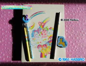 🦄 Vintage 80 MIO MINI PONY Quaderno Gomma Jollyna