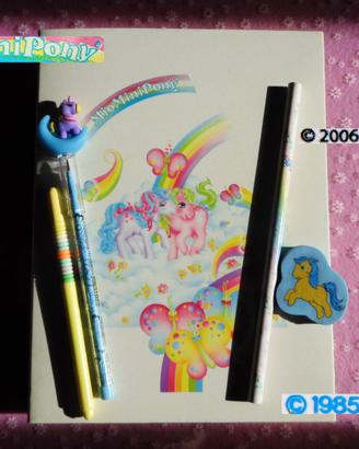 🦄 Vintage 80 MIO MINI PONY Quaderno Gomma Jollyna