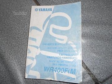 Manuale officina yamaha wr400f del 2000