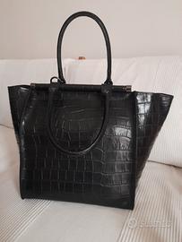 borsa nera stampa cocco