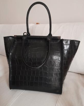 borsa nera stampa cocco