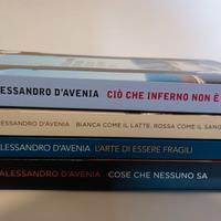 4 libri di Alessandro D'Avenia come nuovi 