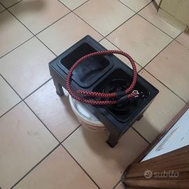 Cuccia,guinzaglio e ciotola rialzata