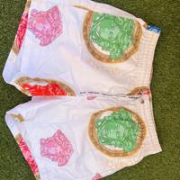 costume uomo pantaloncino Versace bianco  colorato