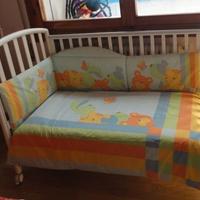 Lettino Pali+piumone+paracolpi+materasso+cuscino