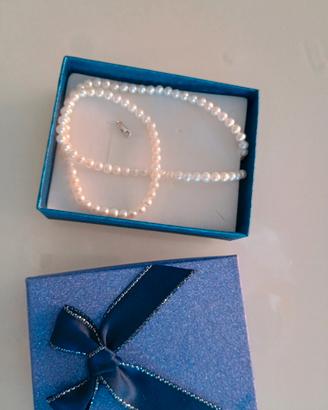 collana in perle vere 