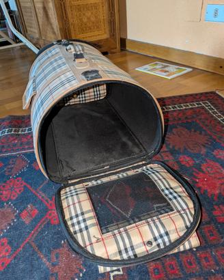 Trasportino stile burberry da viaggio