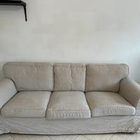 Divano IKEA 3 posti Kilanda beige chiaro EKTORP