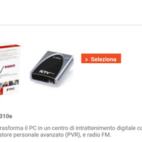Sintonizzatore- registratore programmi TV sul PC