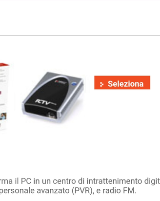 Sintonizzatore- registratore programmi TV sul PC