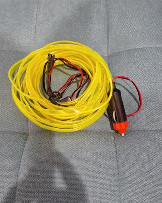 Striscia a led verde a incastro per auto